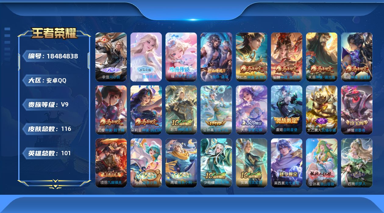 WZQM4296158王者荣耀账号详情图16