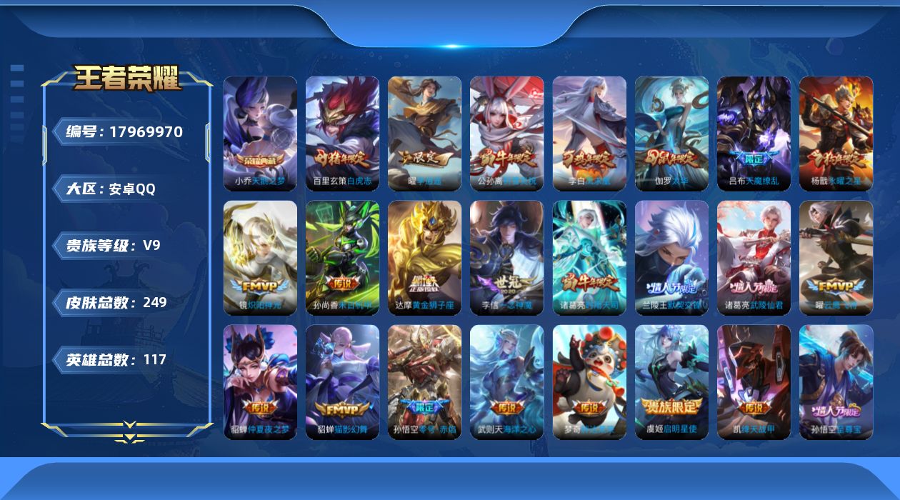 WZQM4257607王者荣耀账号详情图19