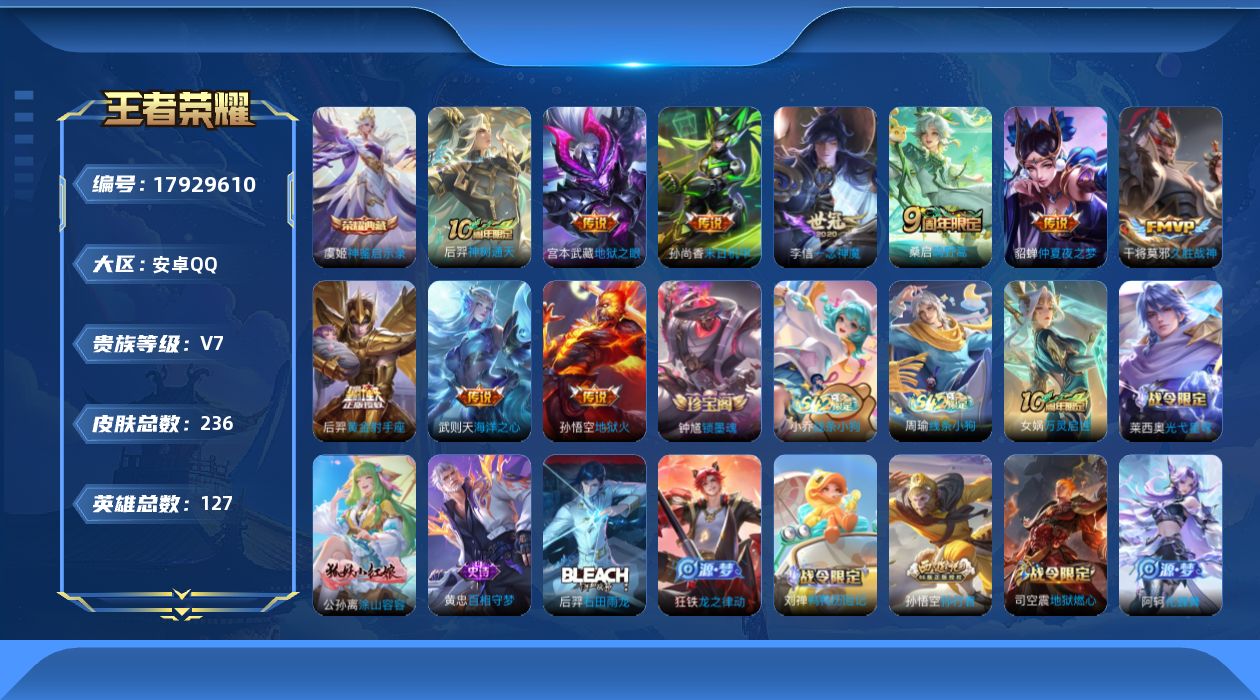 WZQM4254494王者荣耀账号详情图17 WZQM4254494王者荣耀账号详情图17