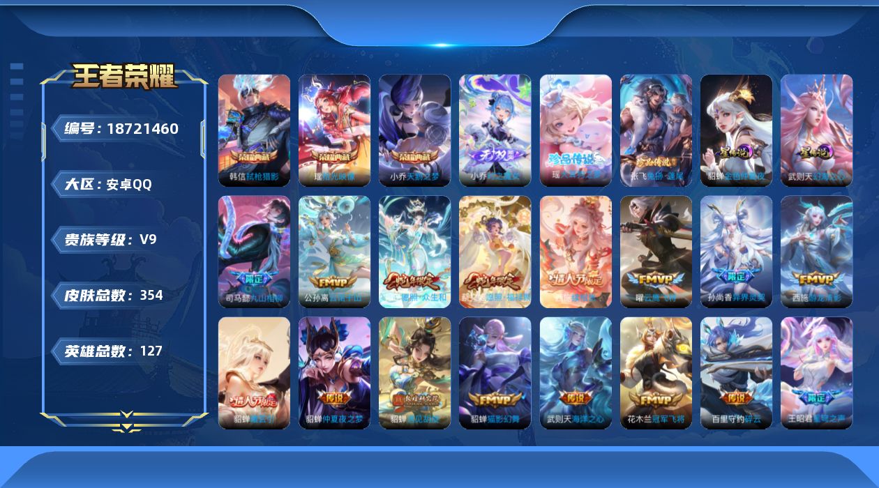 WZQM4307003王者荣耀账号详情图25