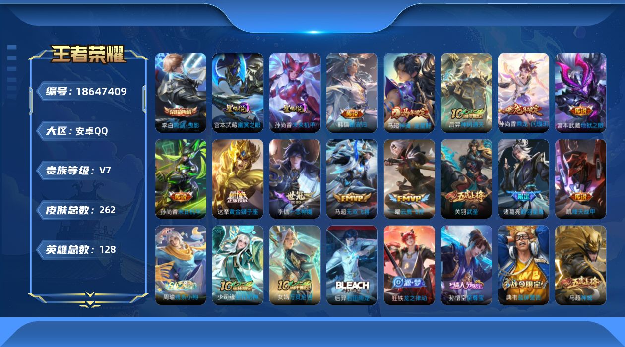 WZQM4301595王者荣耀账号详情图18