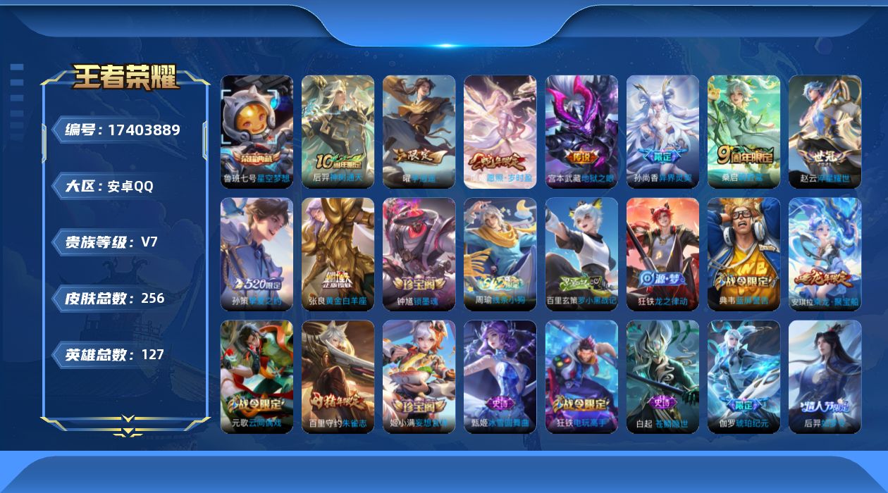 WZQM4207777王者荣耀账号详情图17