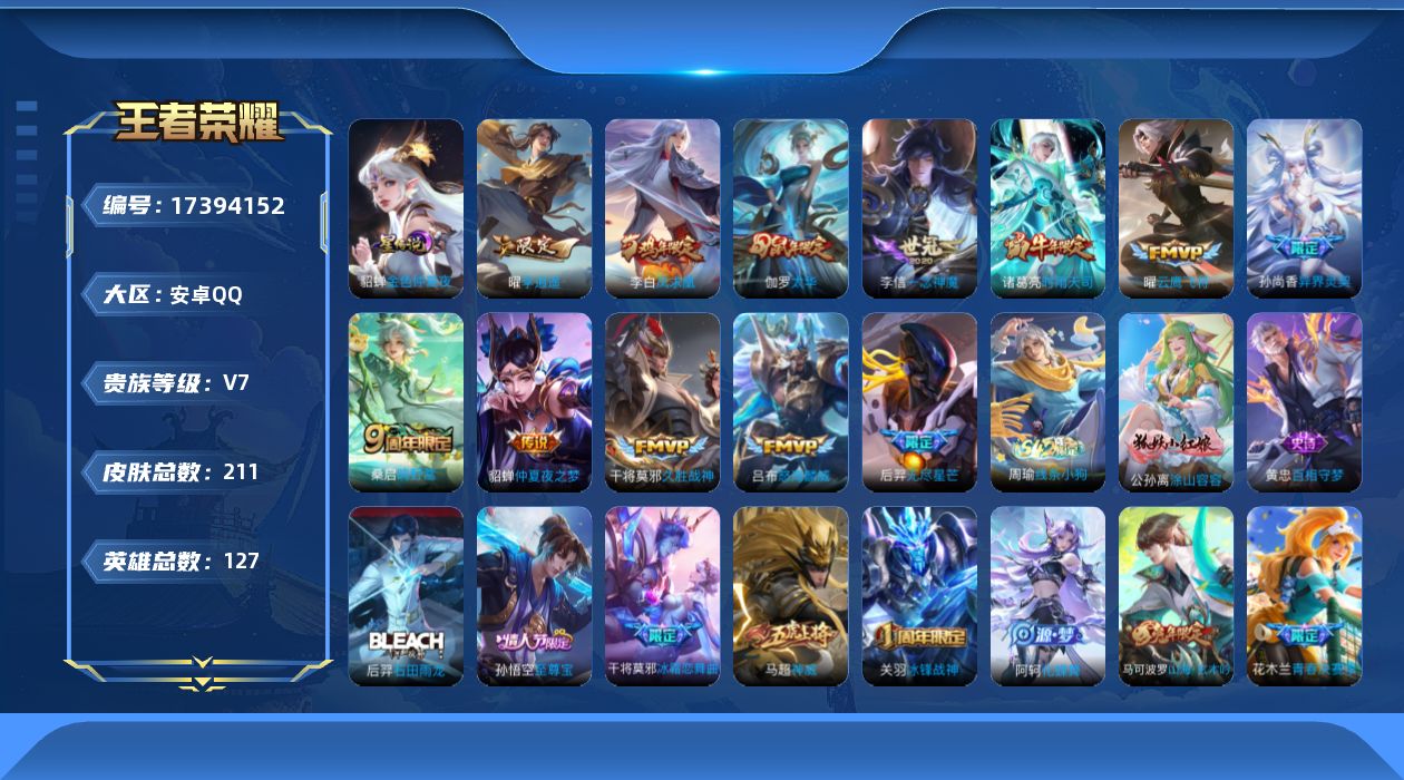 WZQM4207172王者荣耀账号详情图17