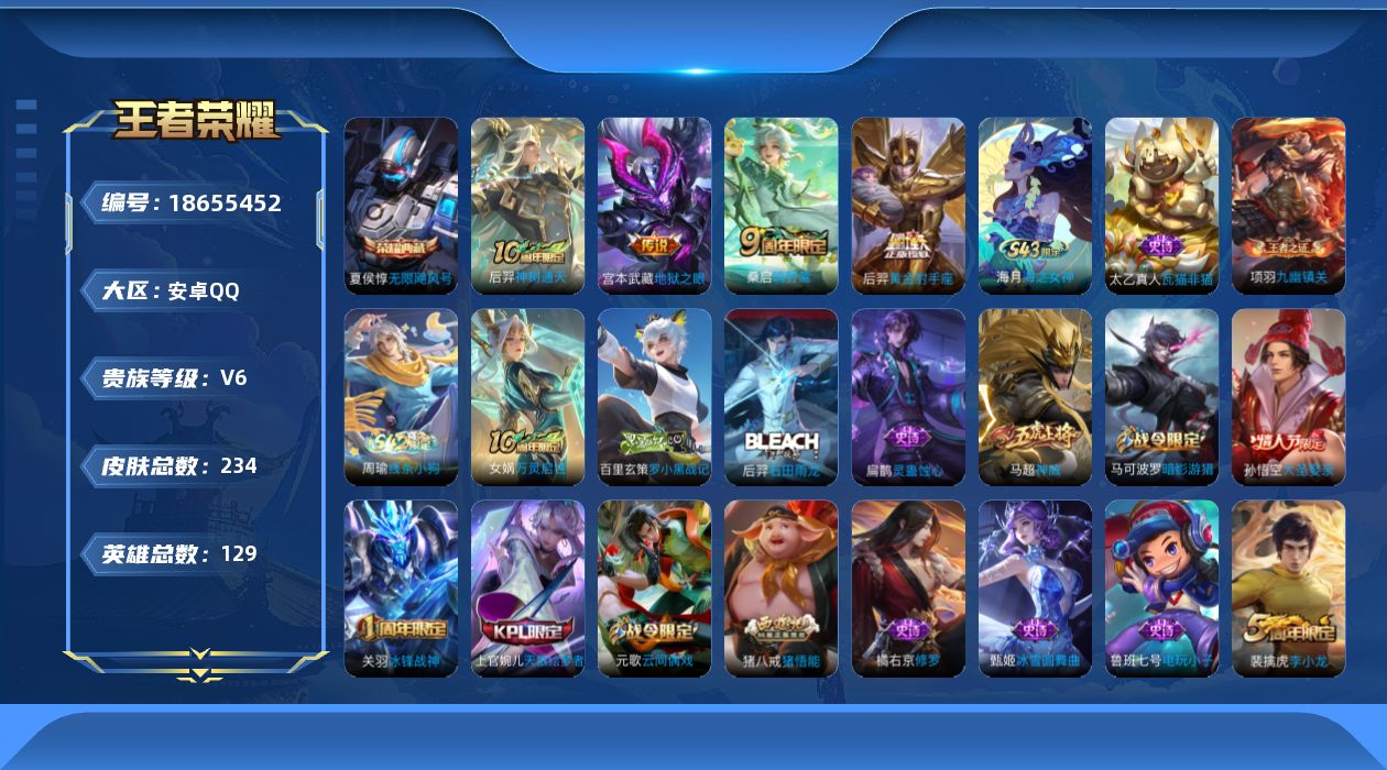 WZQM4301732王者荣耀账号详情图17
