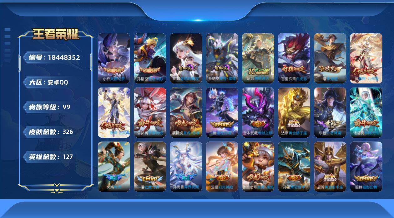 WZQM4287613王者荣耀账号详情图18