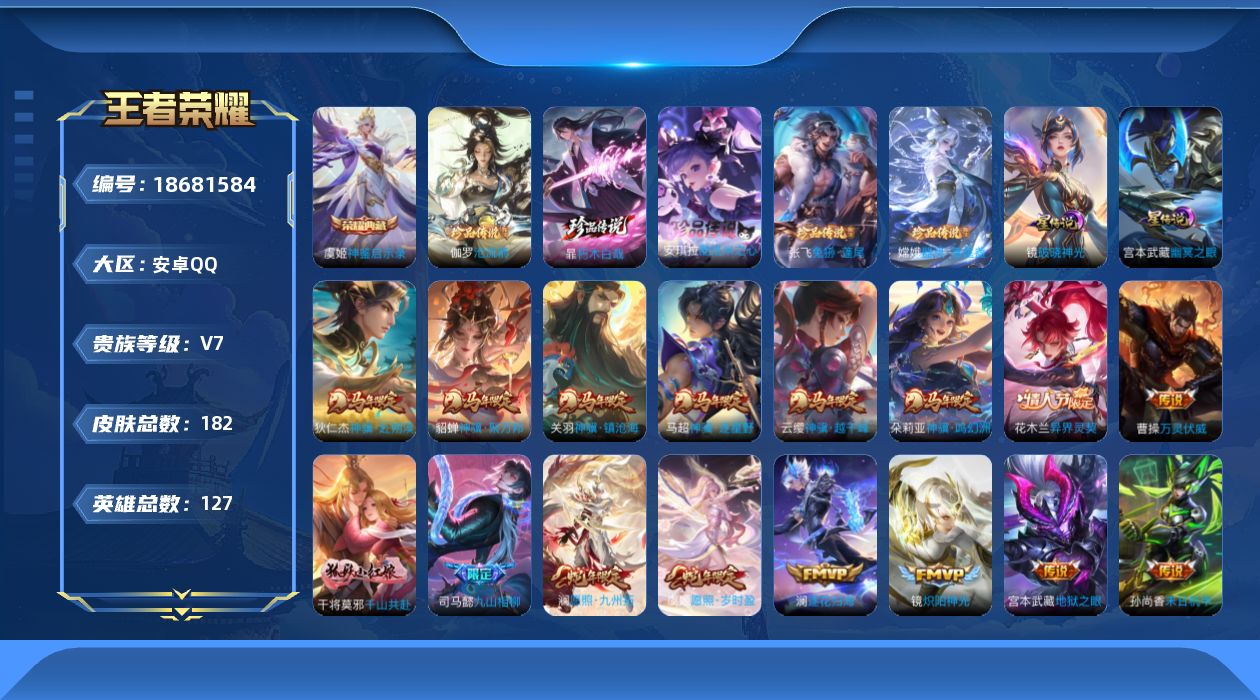 WZQM4304449王者荣耀账号详情图25