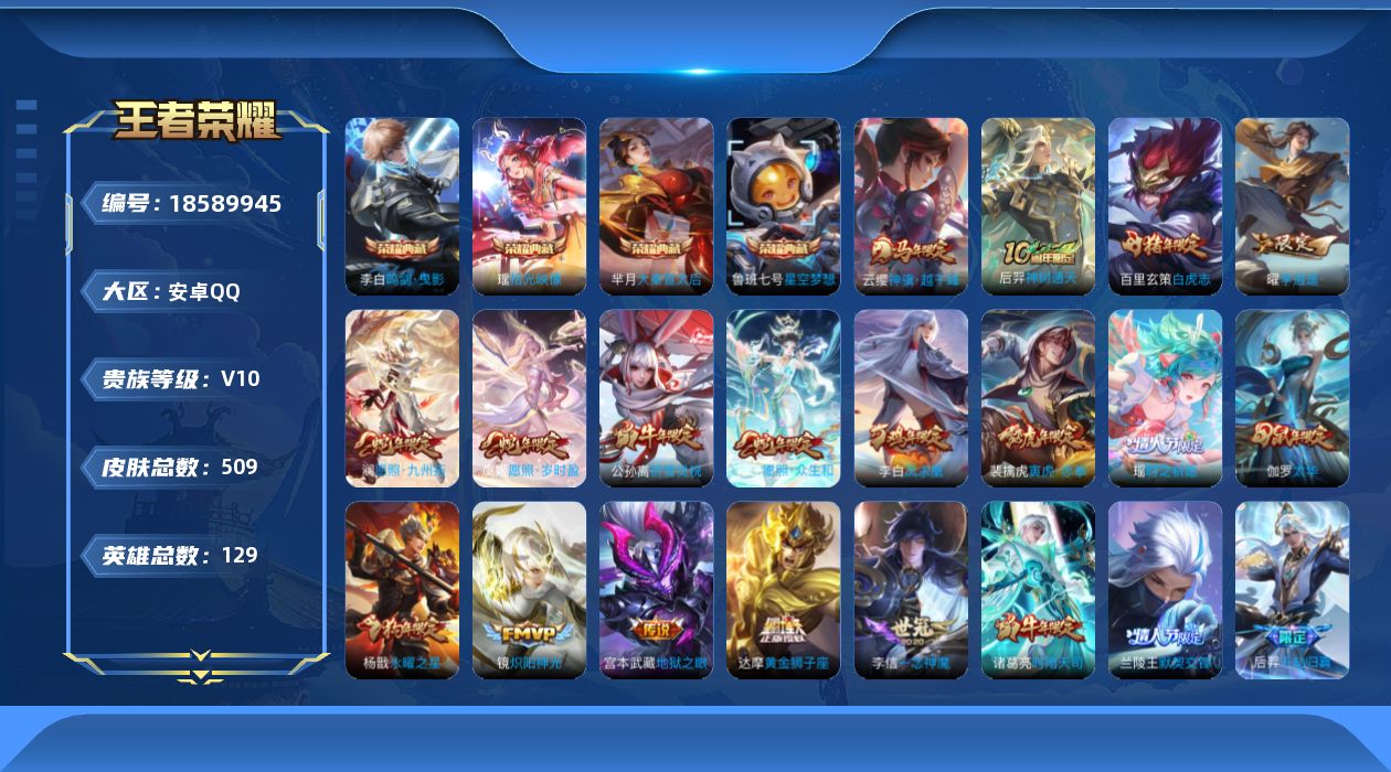 WZQM4297237王者荣耀账号详情图12