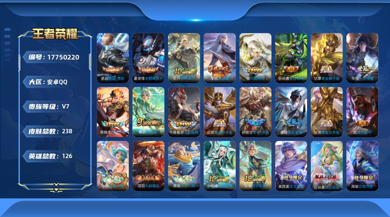 WZQM4238918王者荣耀账号详情图14
