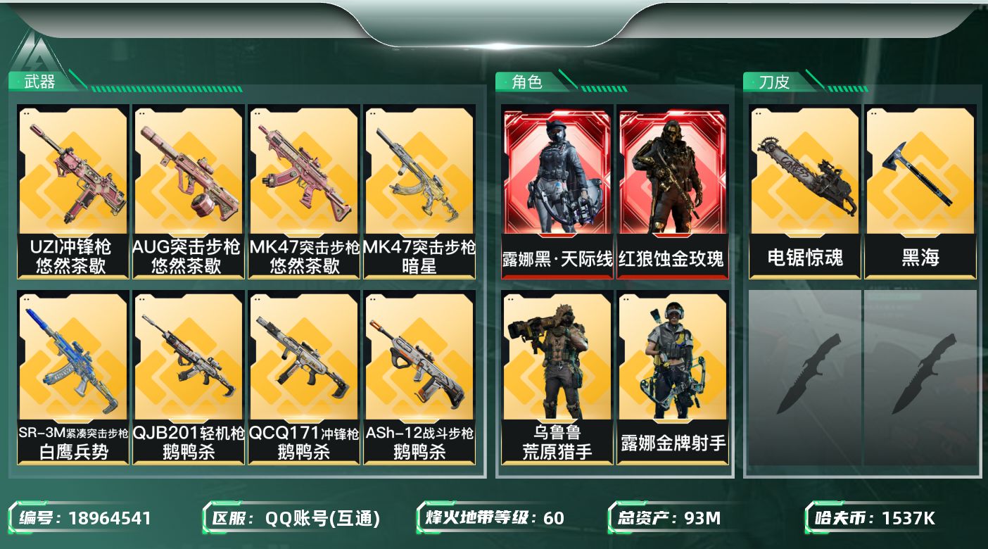 SJZQM4110936三角洲行动账号详情图15