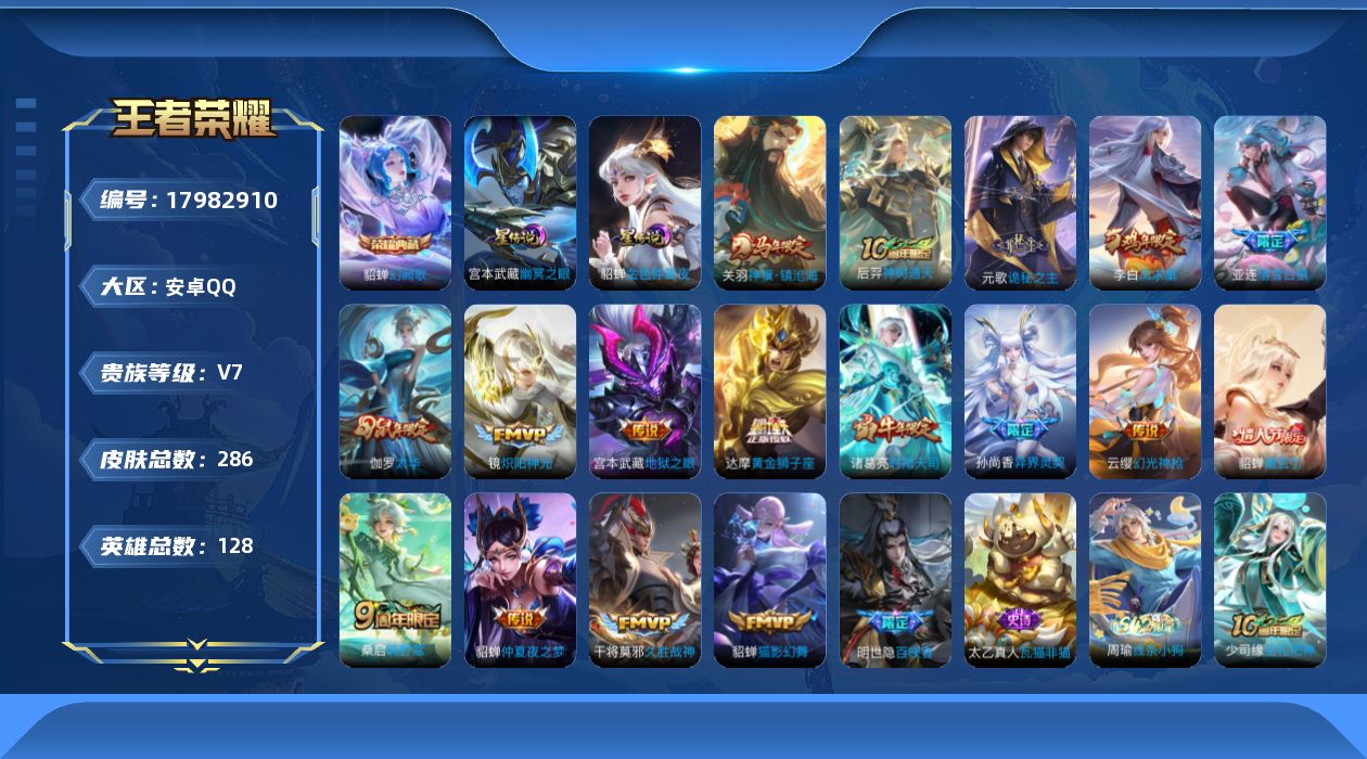 WZQM4259005王者荣耀账号详情图18