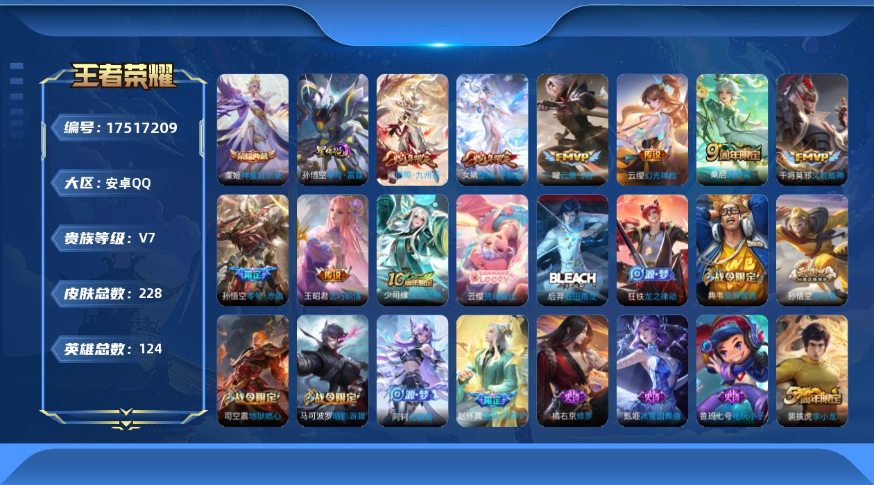 WZQM4215458王者荣耀账号详情图18