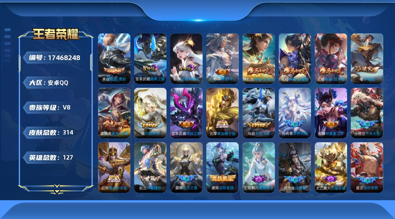 WZQM4212356王者荣耀账号详情图22