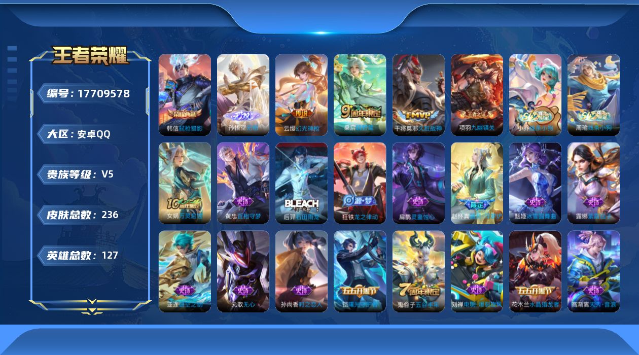 WZQM4238504王者荣耀账号详情图13