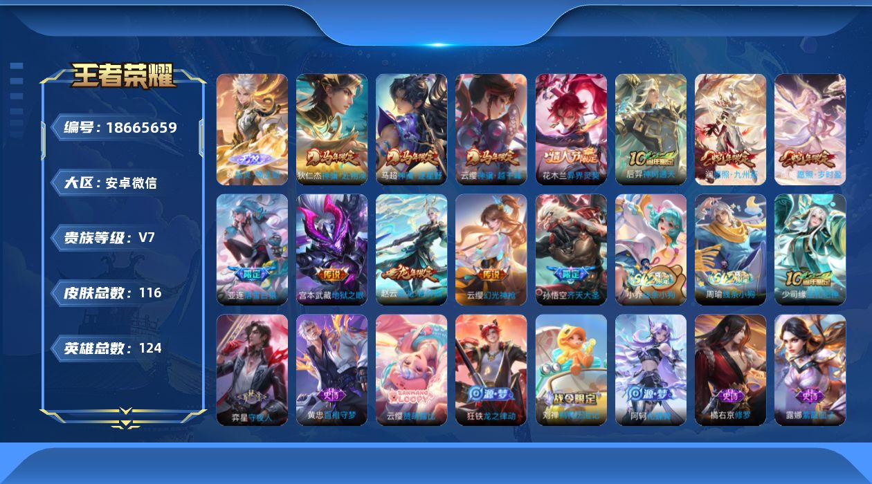 WZQM4303644王者荣耀账号详情图17