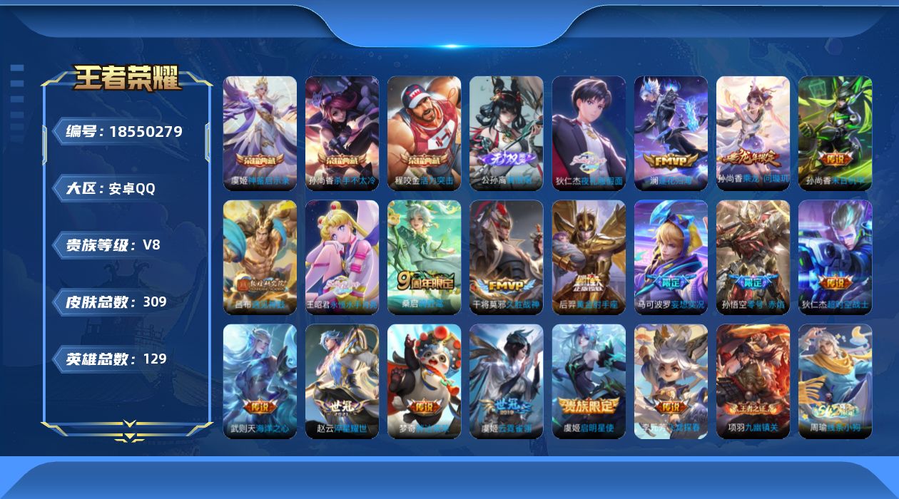 WZQM4294209王者荣耀账号详情图18