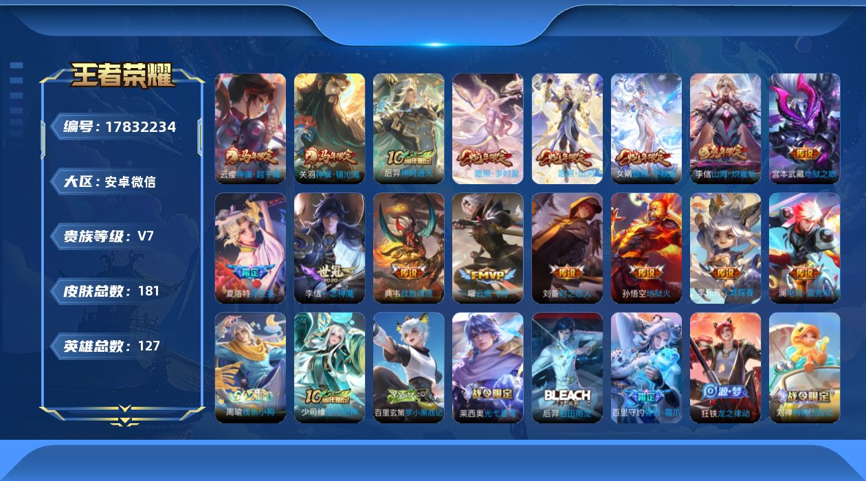 WZQM4245968王者荣耀账号详情图14