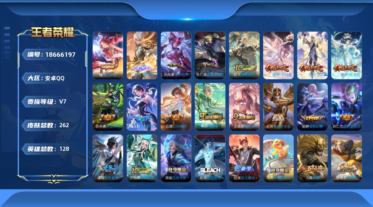 WZQM4305014王者荣耀账号详情图19