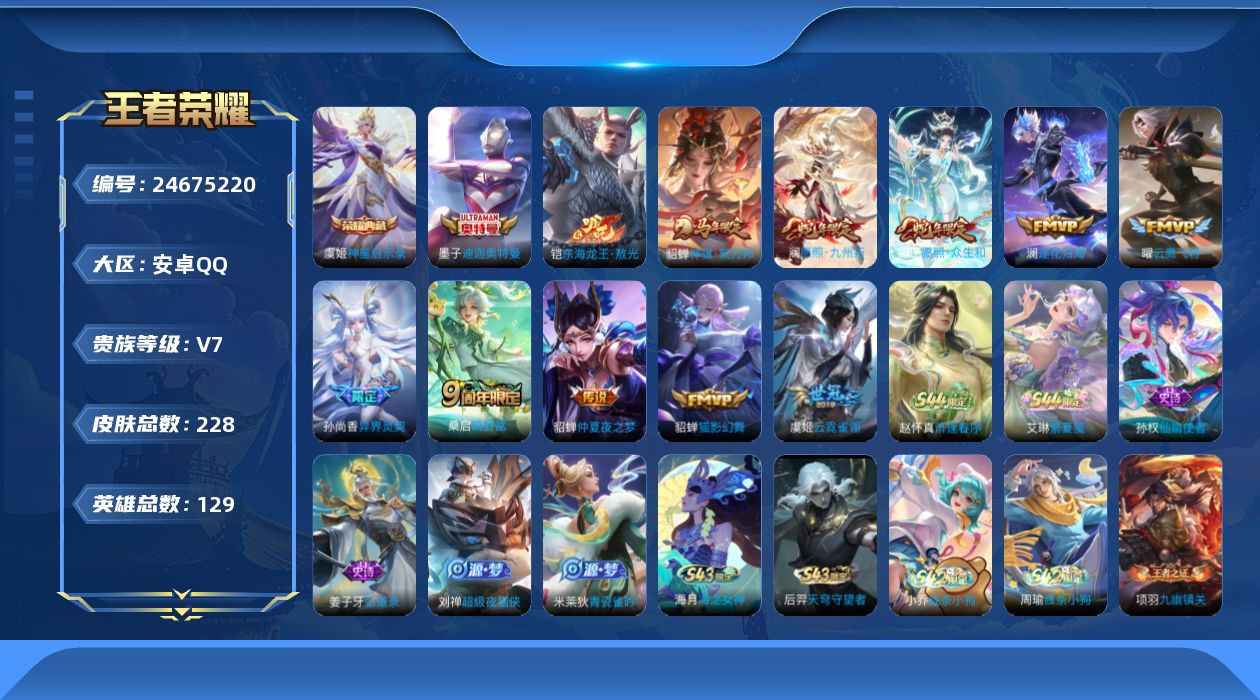 WZQM4558296王者荣耀账号详情图18