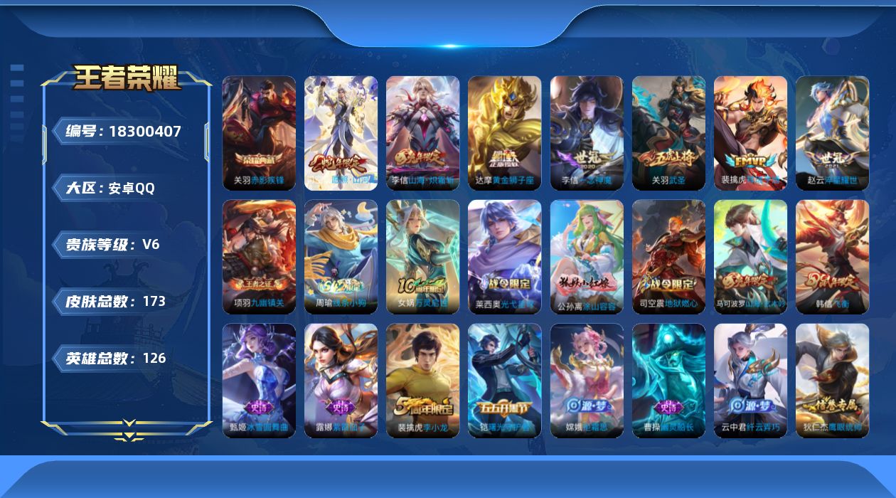 WZQM4280071王者荣耀账号详情图13