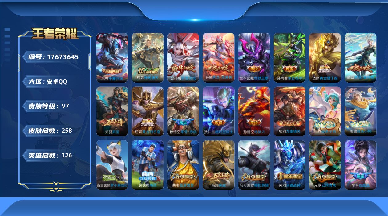 WZQM4231759王者荣耀账号详情图11