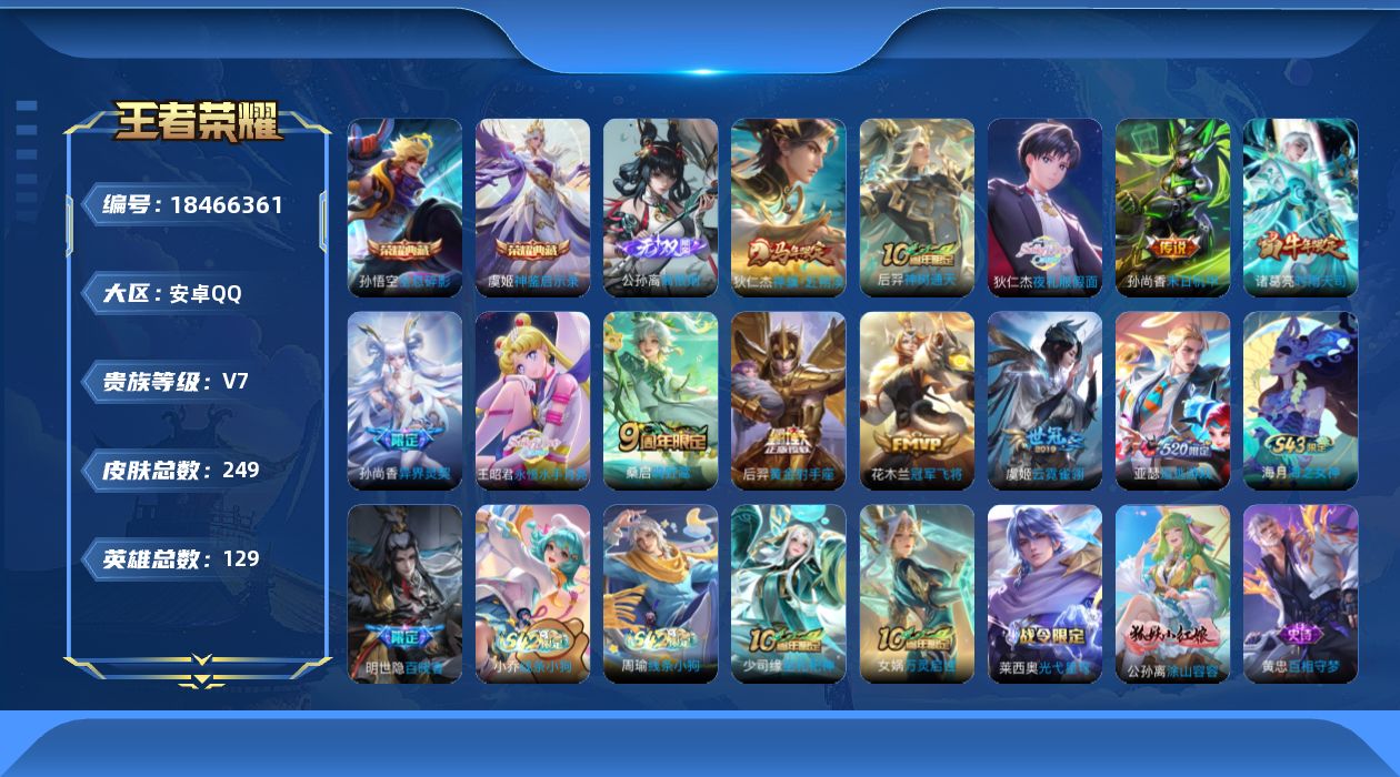 WZQM4289875王者荣耀账号详情图15 WZQM4289875王者荣耀账号详情图15