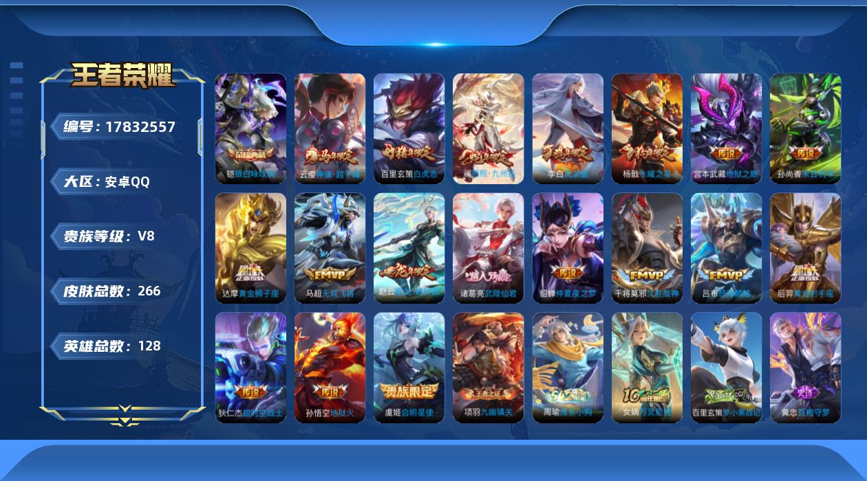 WZQM4246014王者荣耀账号详情图23