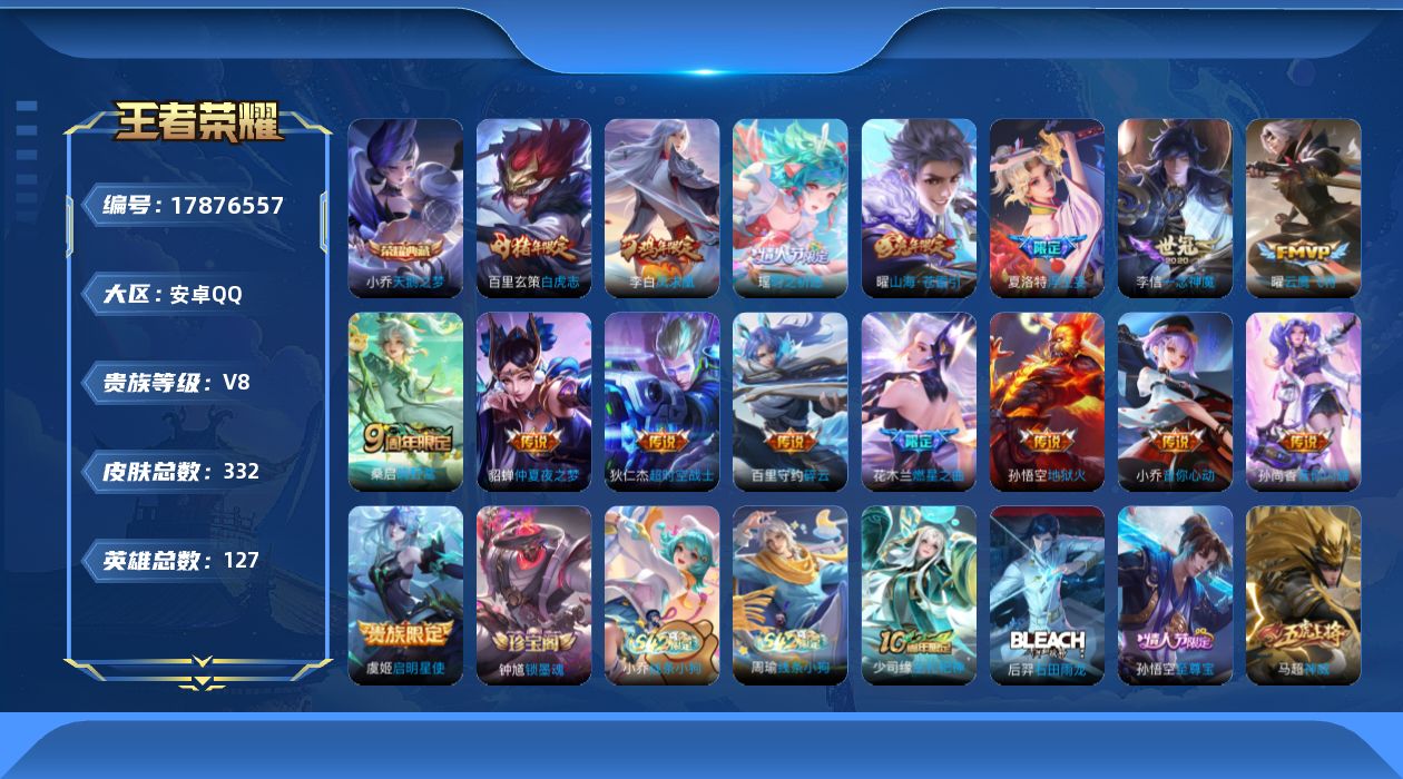 WZQM4250636王者荣耀账号详情图19