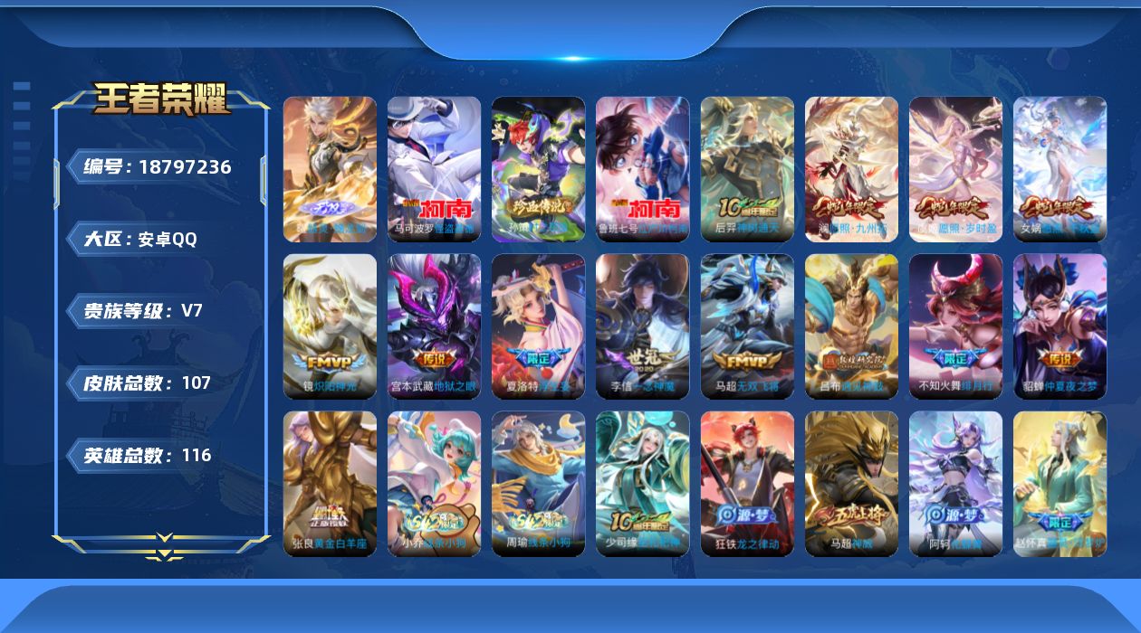 WZQM4312648王者荣耀账号详情图11