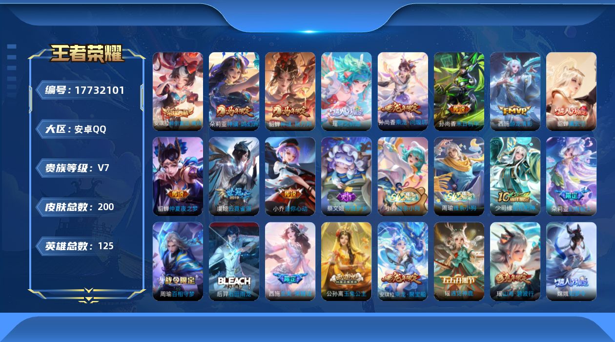 WZQM4237385王者荣耀账号详情图16