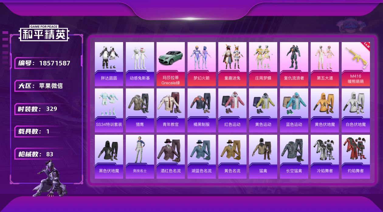 和平精英账号苹果微信[18571587]5粉装 1特效枪 1载具 6印记 可二次 可修改实名 
【热门装扮】梦幻火箭(新