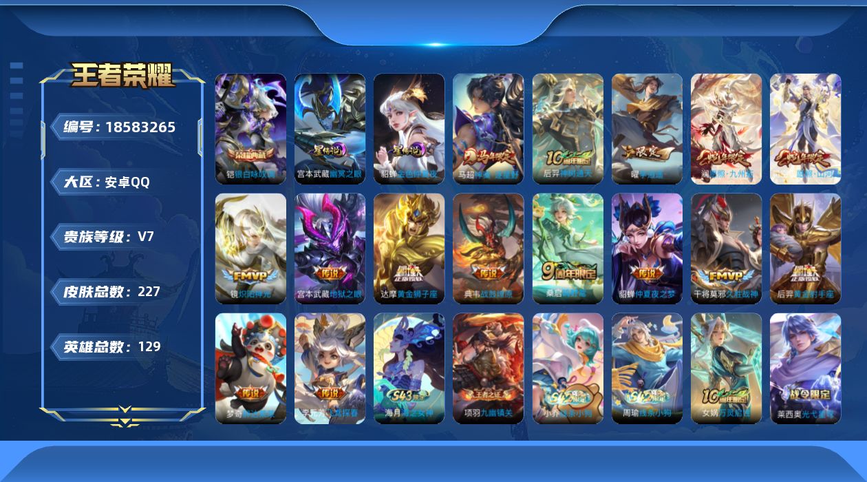 WZQM4297407王者荣耀账号详情图18