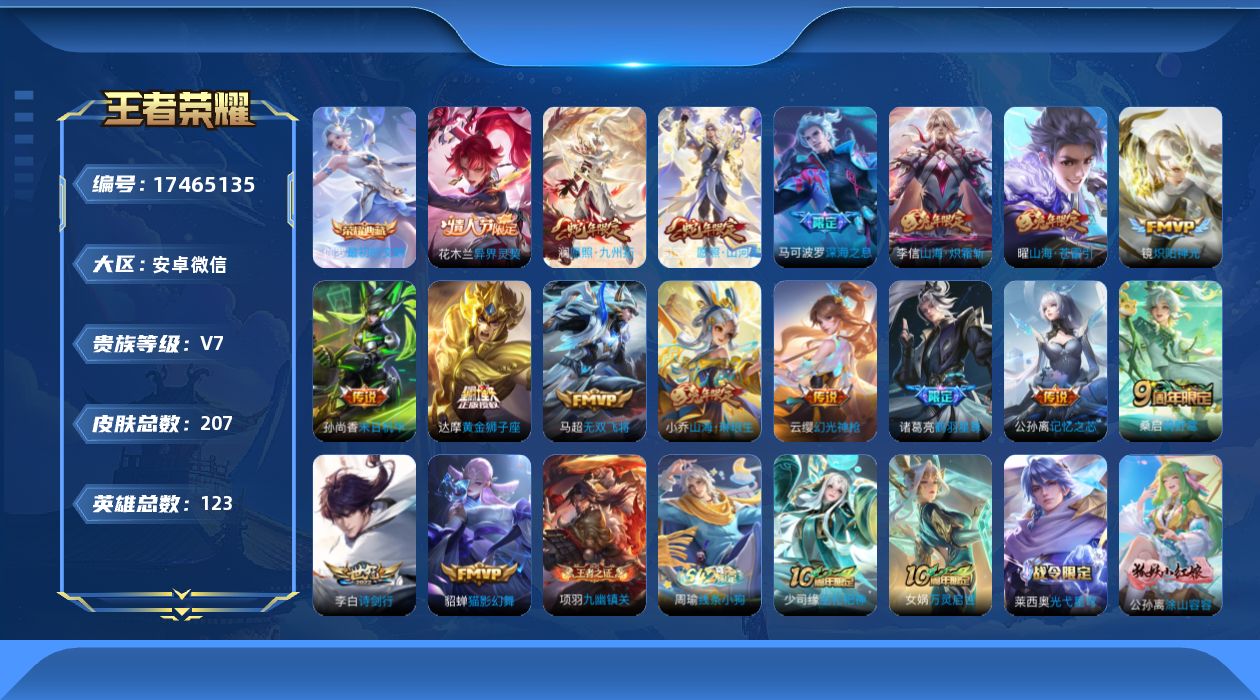 WZQM4212272王者荣耀账号详情图18