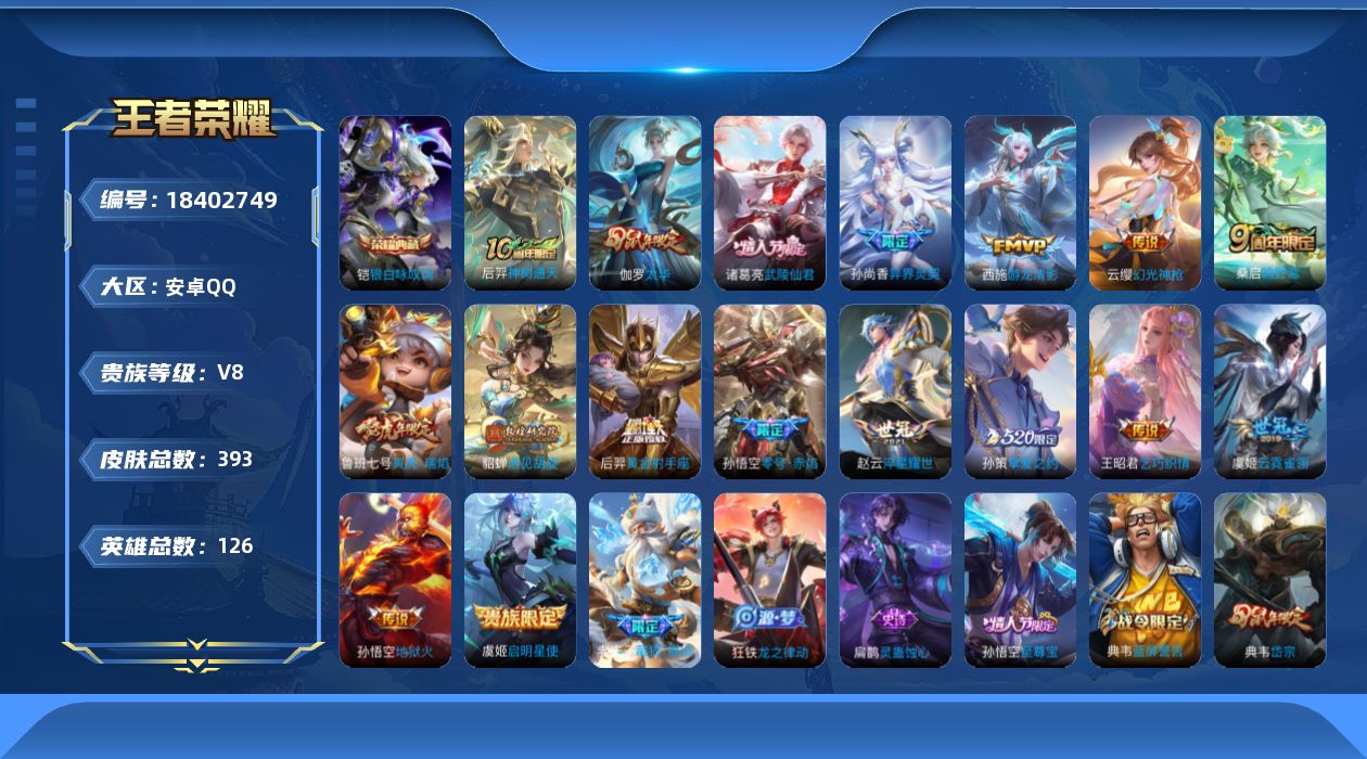 WZQM4285189王者荣耀账号详情图11