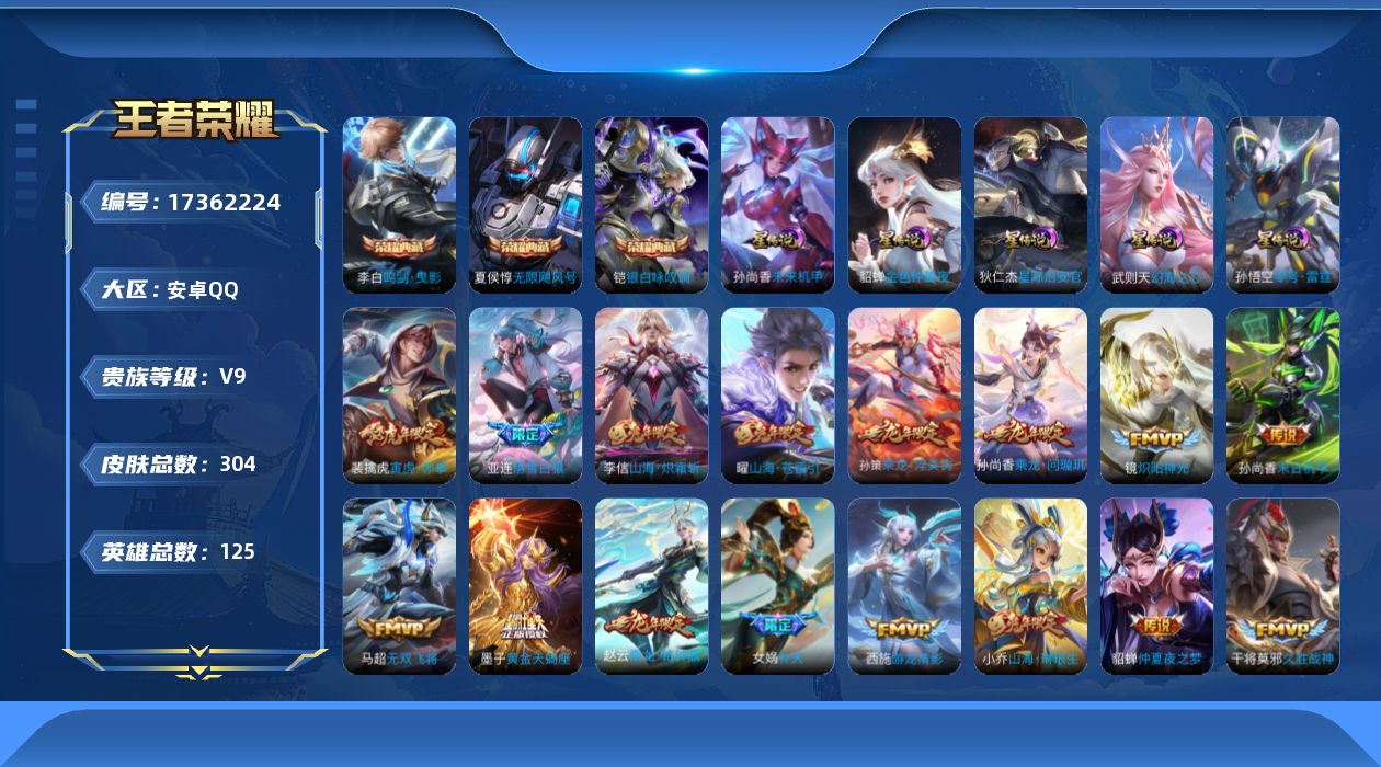 WZQM4207243王者荣耀账号详情图16