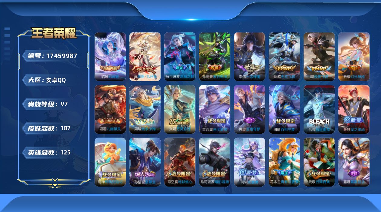 WZQM4211917王者荣耀账号详情图17 WZQM4211917王者荣耀账号详情图17