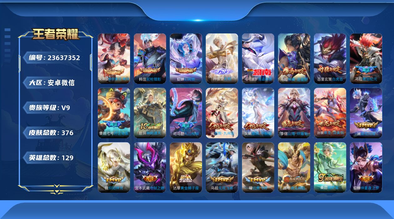 WZQM4509067王者荣耀账号详情图20