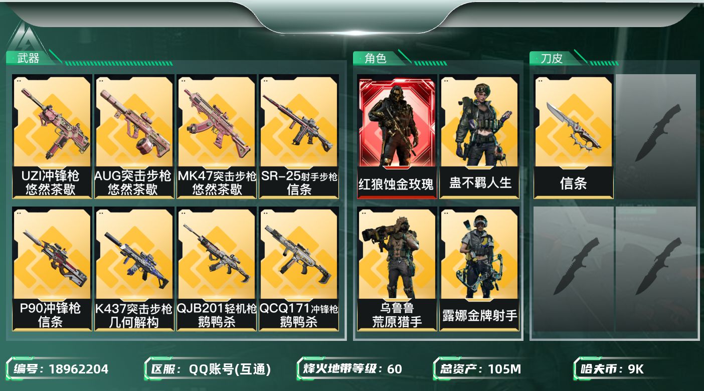 SJZQM4110748三角洲行动账号详情图11