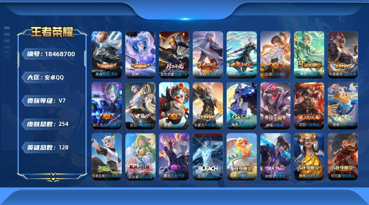 WZQM4289527王者荣耀账号详情图17