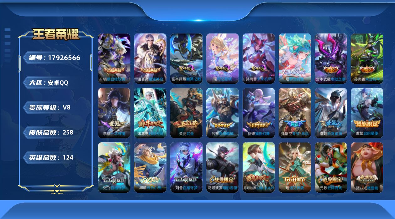 WZQM4254284王者荣耀账号详情图19