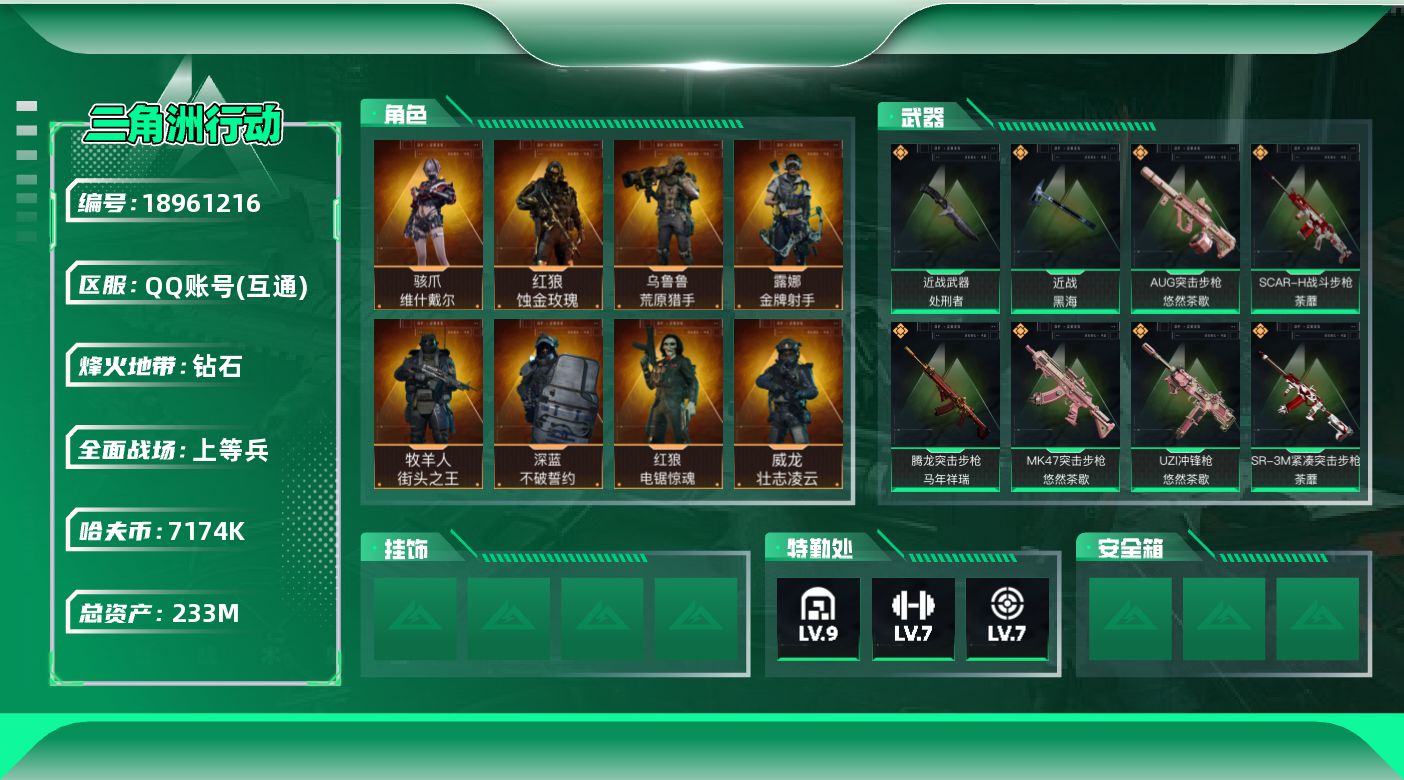 SJZQM4109315三角洲行动账号详情图12