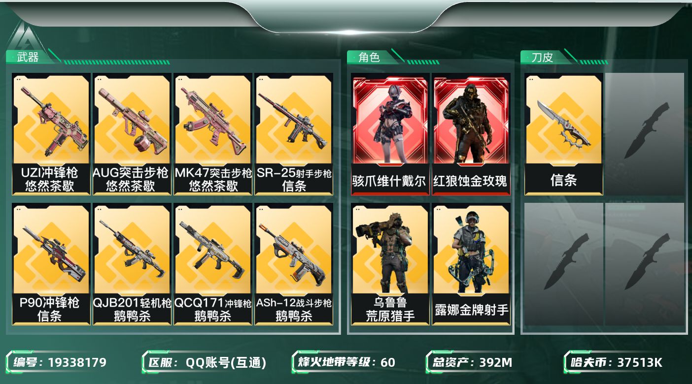 SJZQM4112321三角洲行动账号详情图24