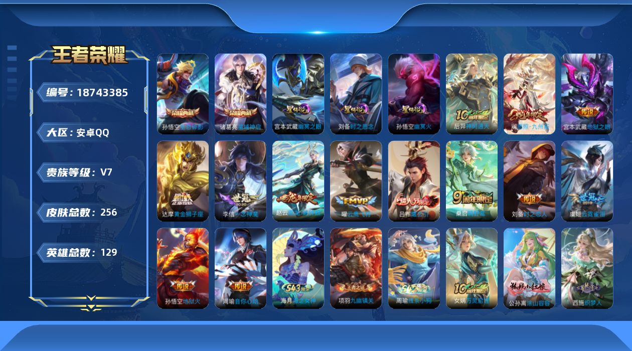 WZQM4313553王者荣耀账号详情图16