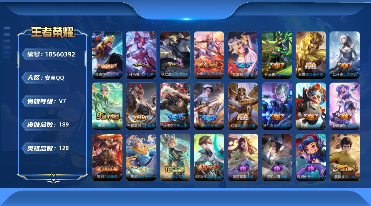 WZQM4294695王者荣耀账号详情图20 WZQM4294695王者荣耀账号详情图20