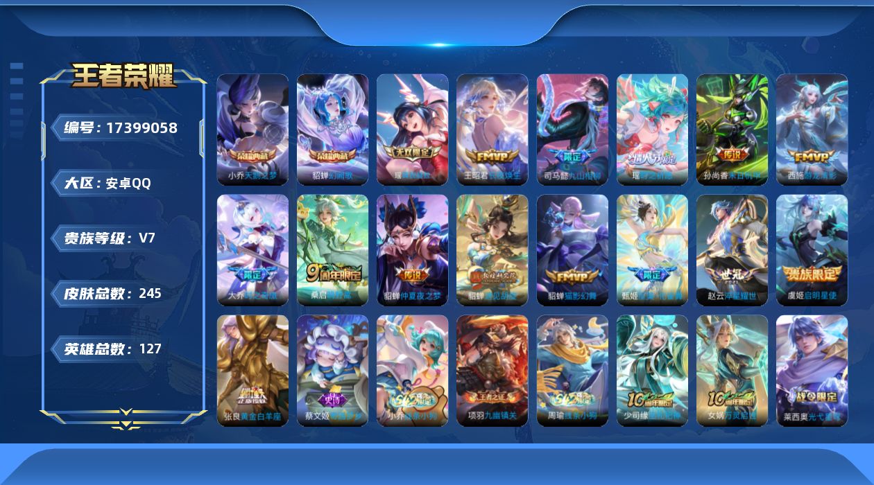WZQM4207519王者荣耀账号详情图17