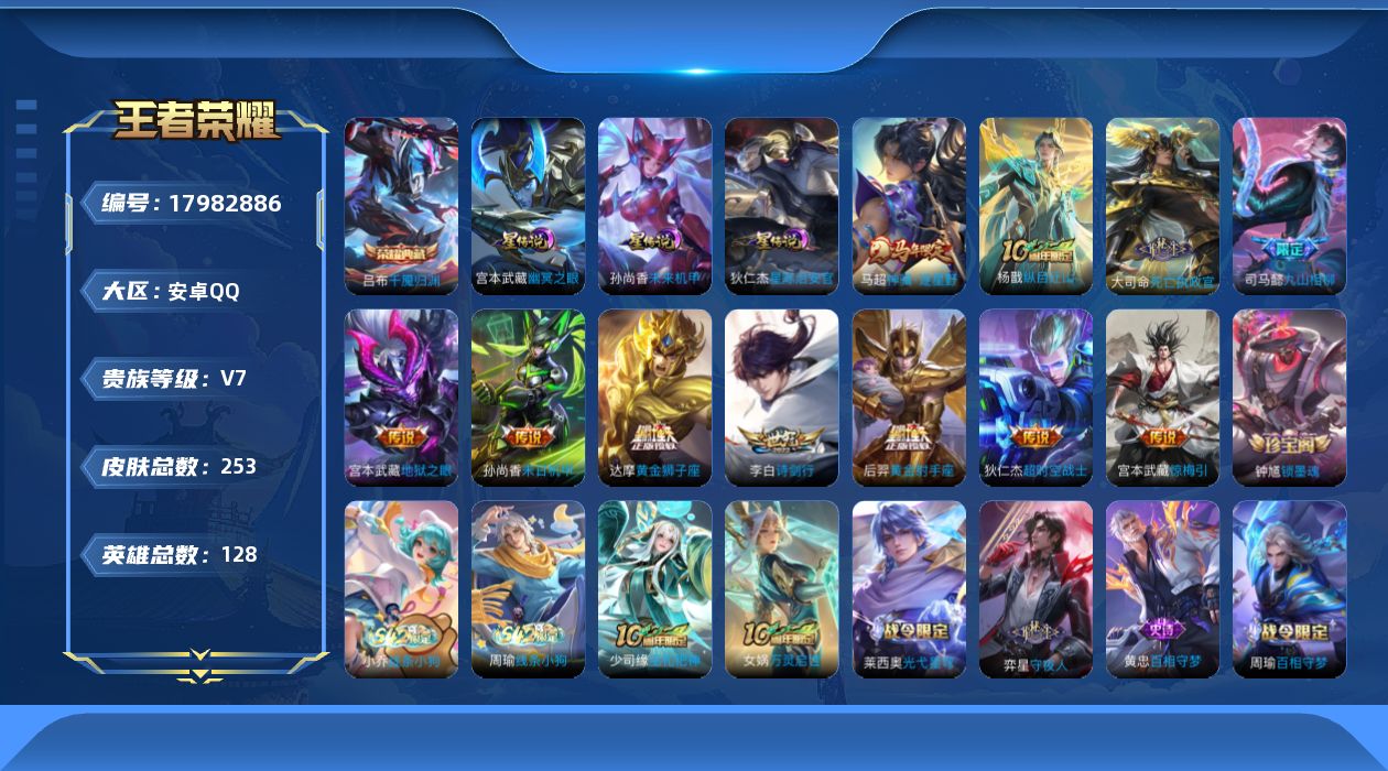 WZQM4258988王者荣耀账号详情图17
