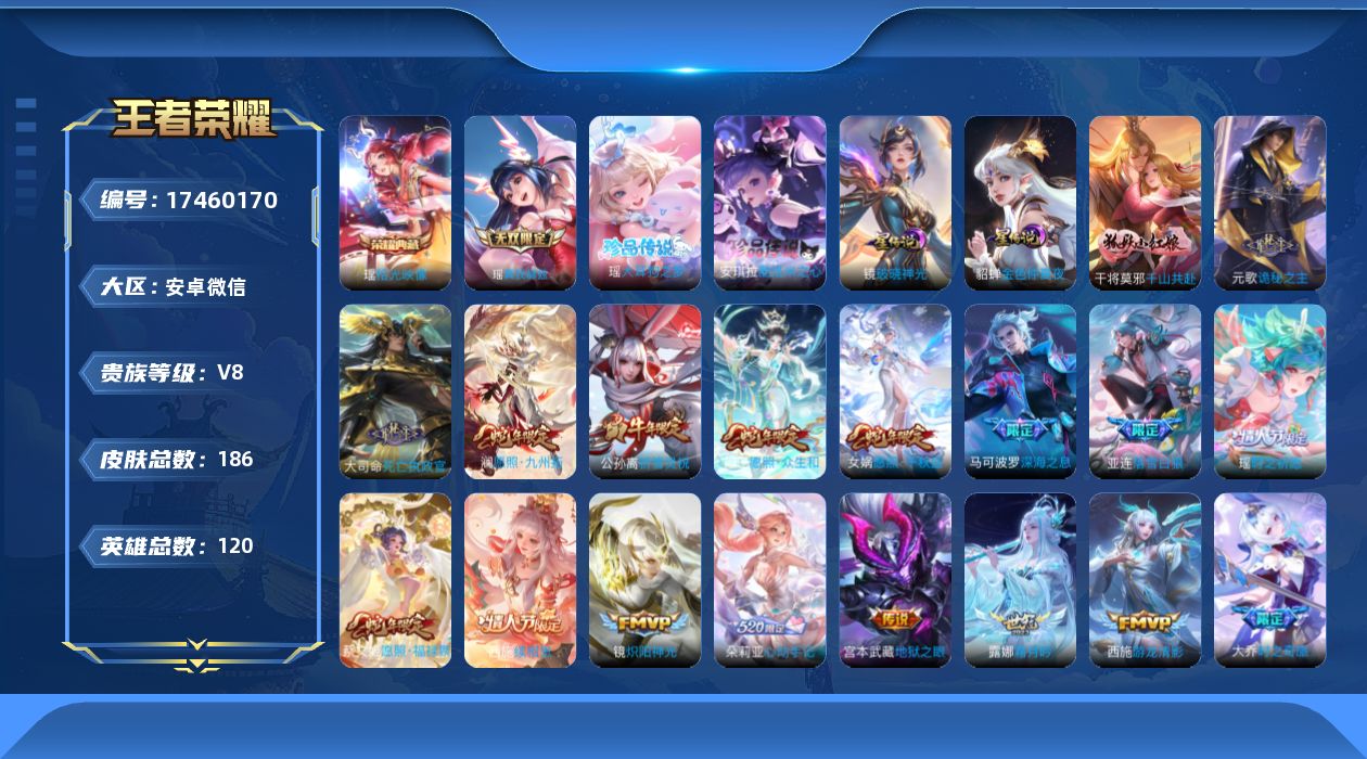 WZQM4211925王者荣耀账号详情图28