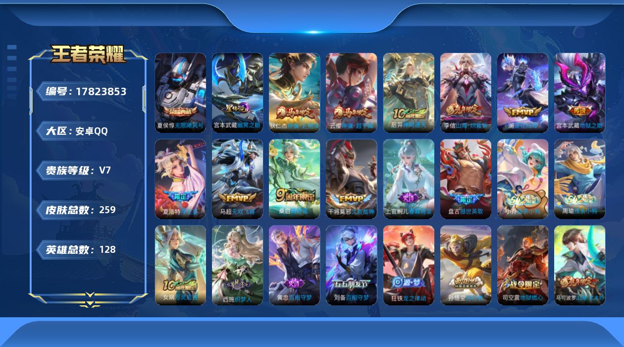 WZQM4245393王者荣耀账号详情图17 WZQM4245393王者荣耀账号详情图17