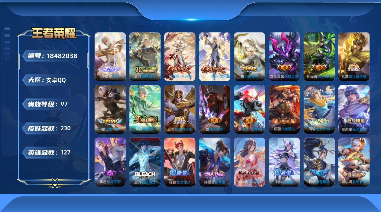 WZQM4289637王者荣耀账号详情图15