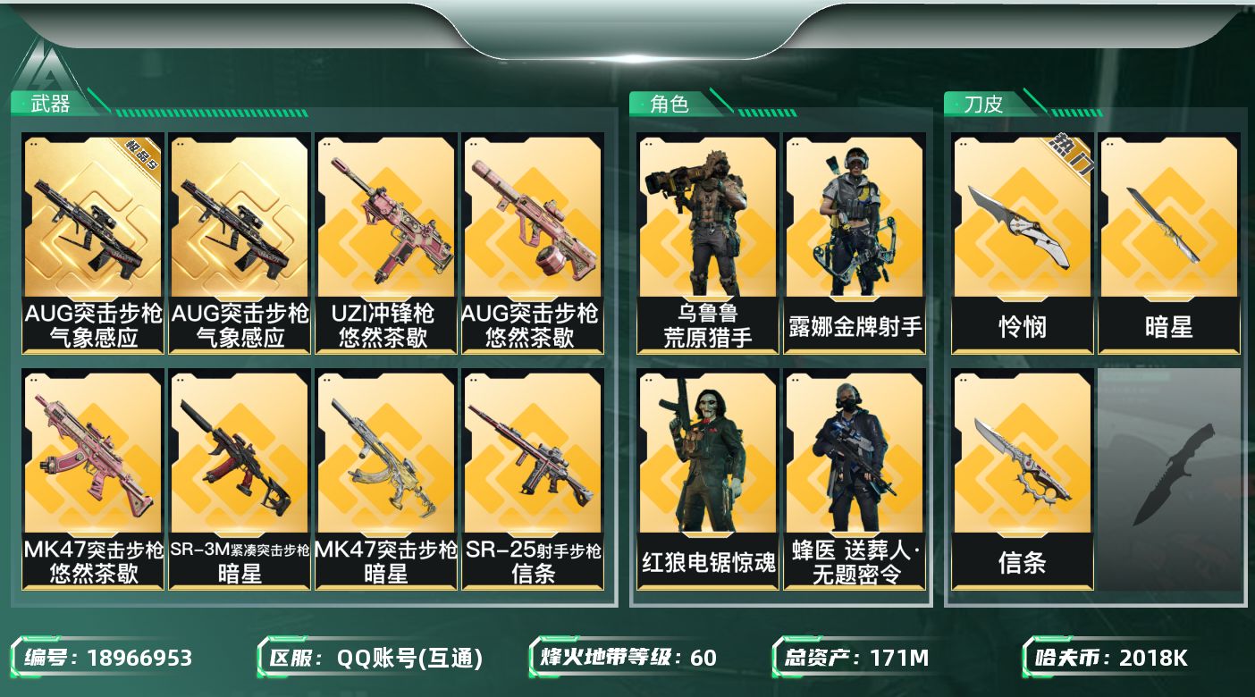 SJZQM4109512三角洲行动账号详情图11