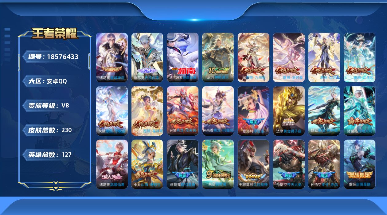 WZQM4295920王者荣耀账号详情图19